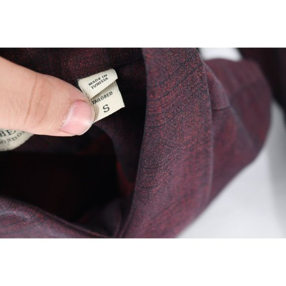 Burberry Shirt Mens Small Plaid Tailored Fit Button Up Long Sleeve Cotton check - Picture 8 of 15